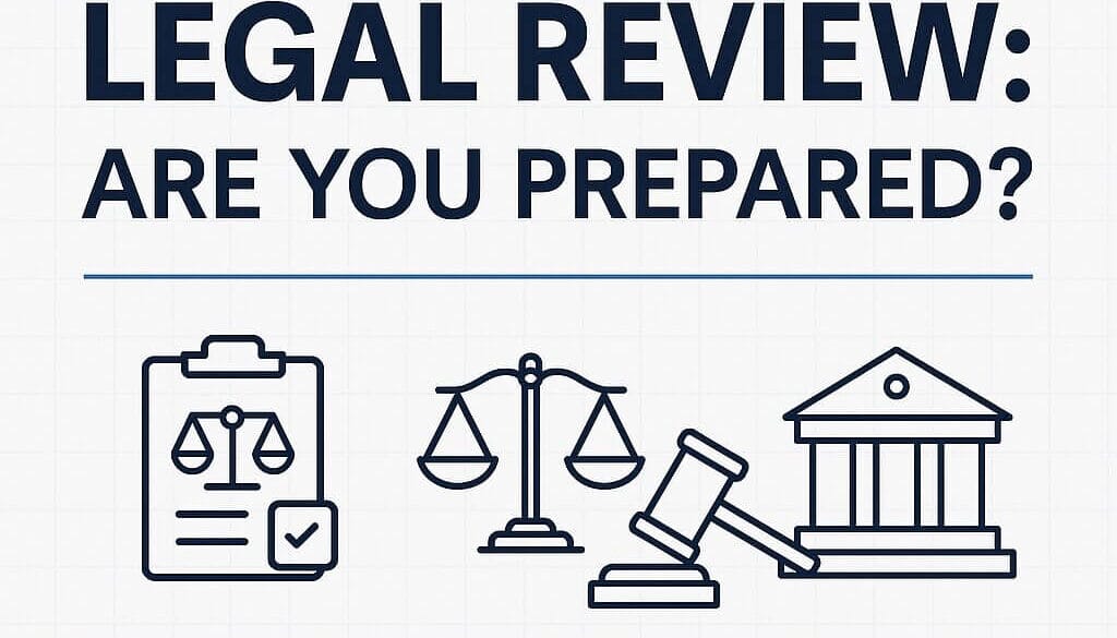 Business legal checklist representing year-end contract, compliance, and licensing review for Florida small businesses